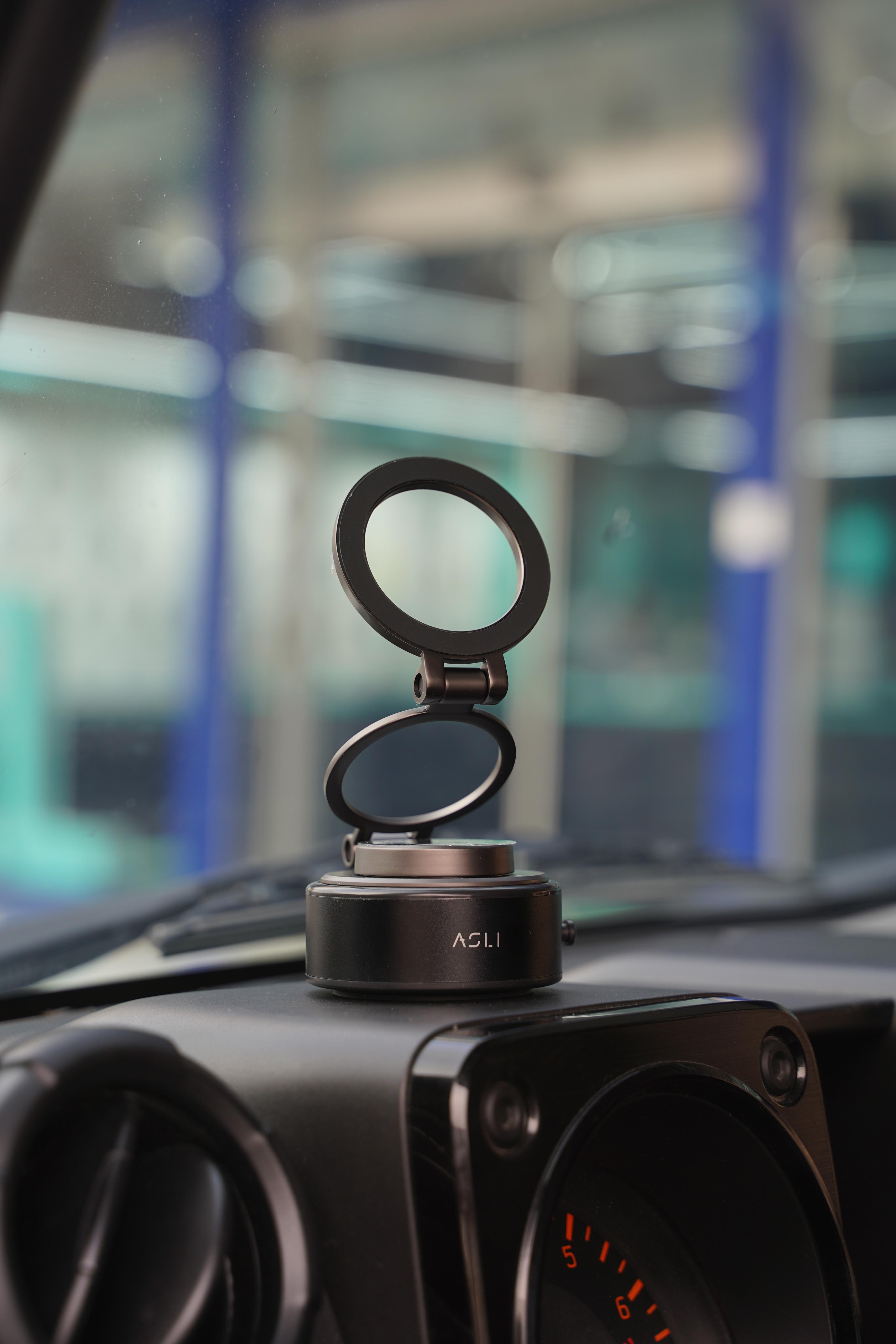 Supravox X2 حامل موبايل مغناطيسي للسيارة قابل للتعديل 360 درجة من أسلي جلوبال بقاعدة شفط | أسود Supravox X2 حامل موبايل مغناطيسي للسيارة قابل للتعديل 360 درجة من أسلي جلوبال بقاعدة شفط | أسود
